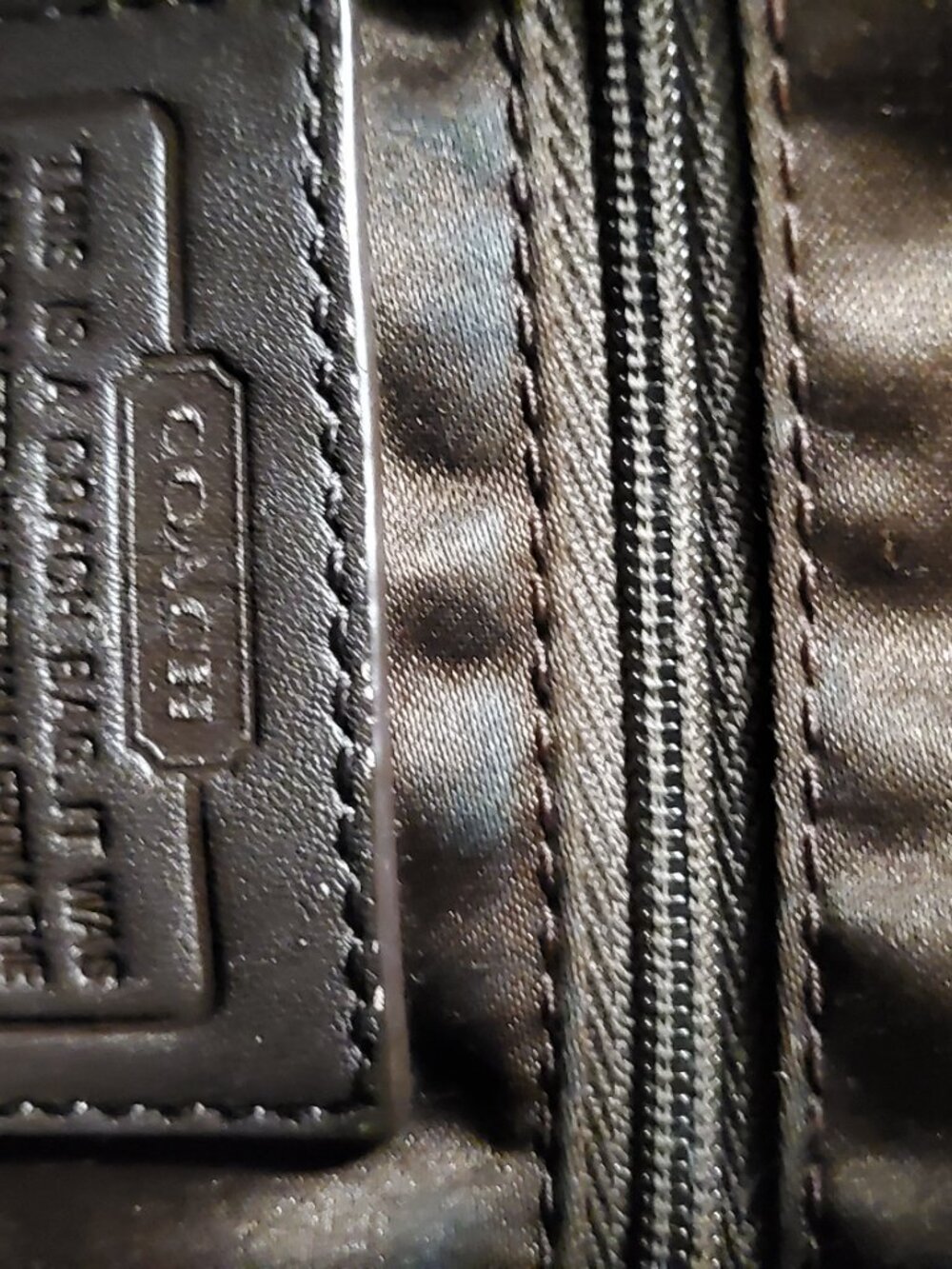 17. Coach Signature Beige Brown Hobo Shoulder - Picture 5 of 7